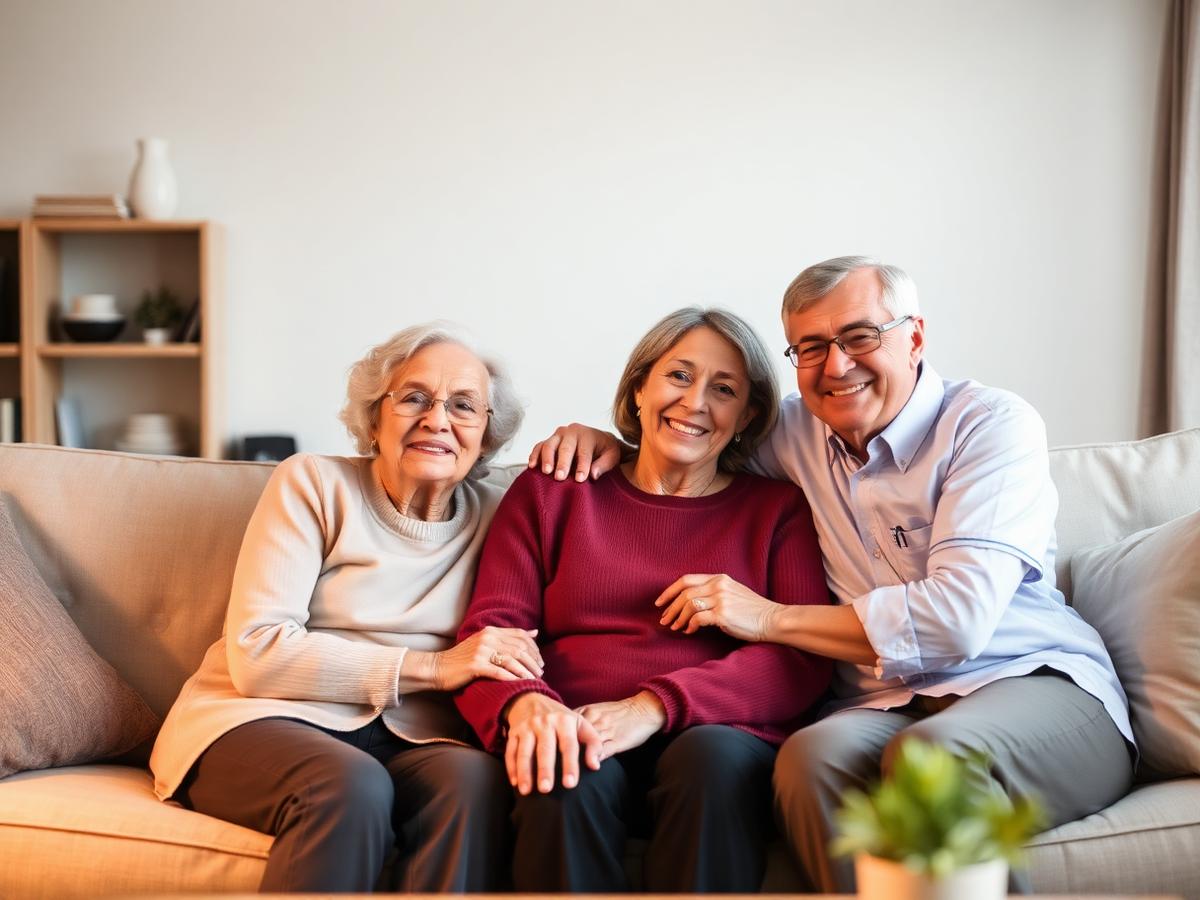 Família e cuidadora